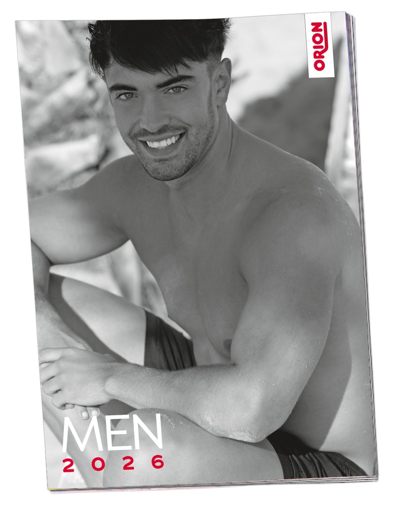 Pin Up Kalender Men 2026 fra Orion Empfiehlt