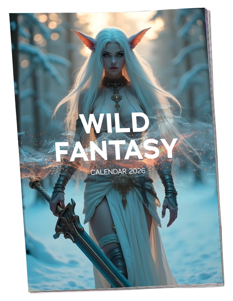 Pin Up Kalender "creatures 2026" I Farver Og I Stort Format fra Orion Empfiehlt