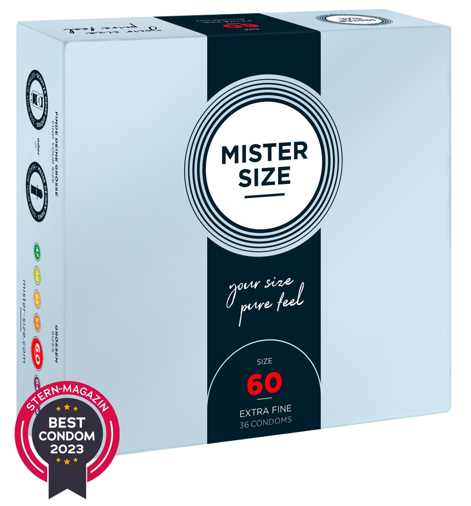 Kondomer "60 Mm", Gennemsigtige, Tynde, Fugtige fra Mister Size
