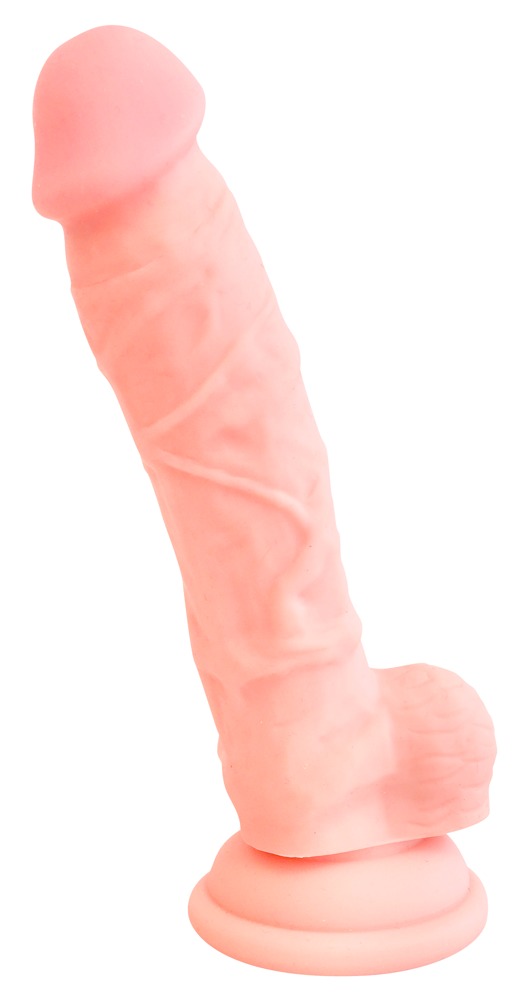Naturdildo Dildo, 18 Cm, Med Sugekop fra Medical Silicone
