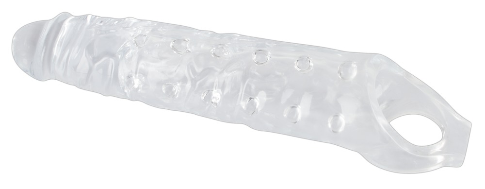 Penishylster Penis Sleeve Med Testikelring, Nopper fra Crystal
