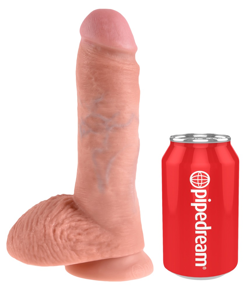 8" Cock With Balls fra King Cock