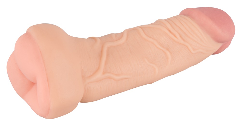 2in1 Extension + Masturbator fra Nature Skin