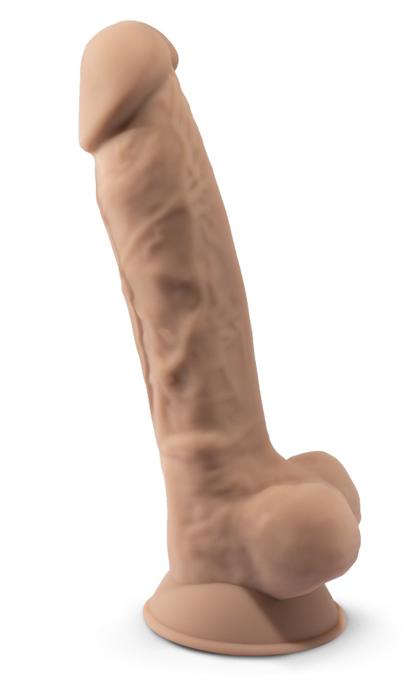 Naturdildo Med Sugefod fra Silexd