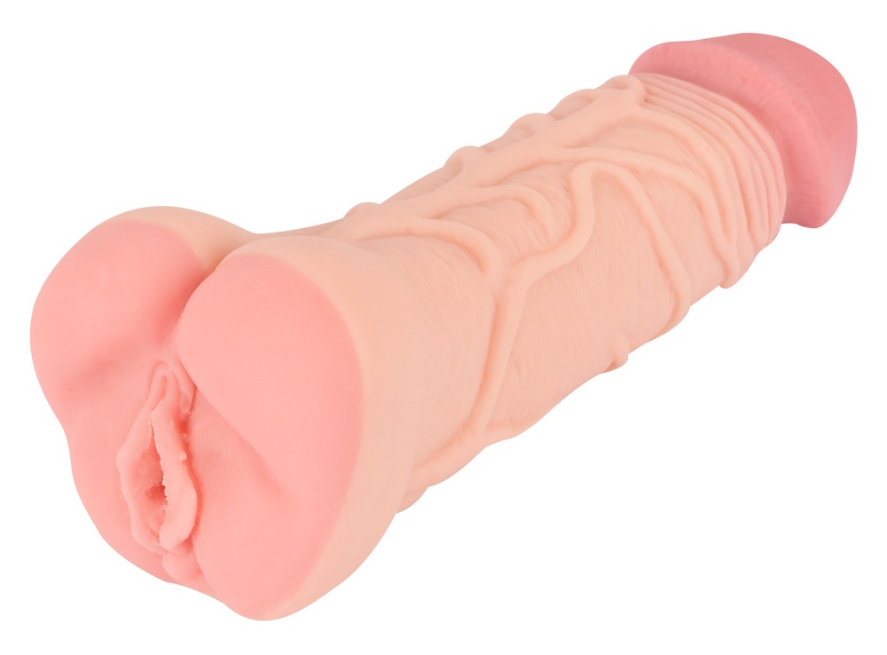 2in1 Extension + Masturbator fra Nature Skin