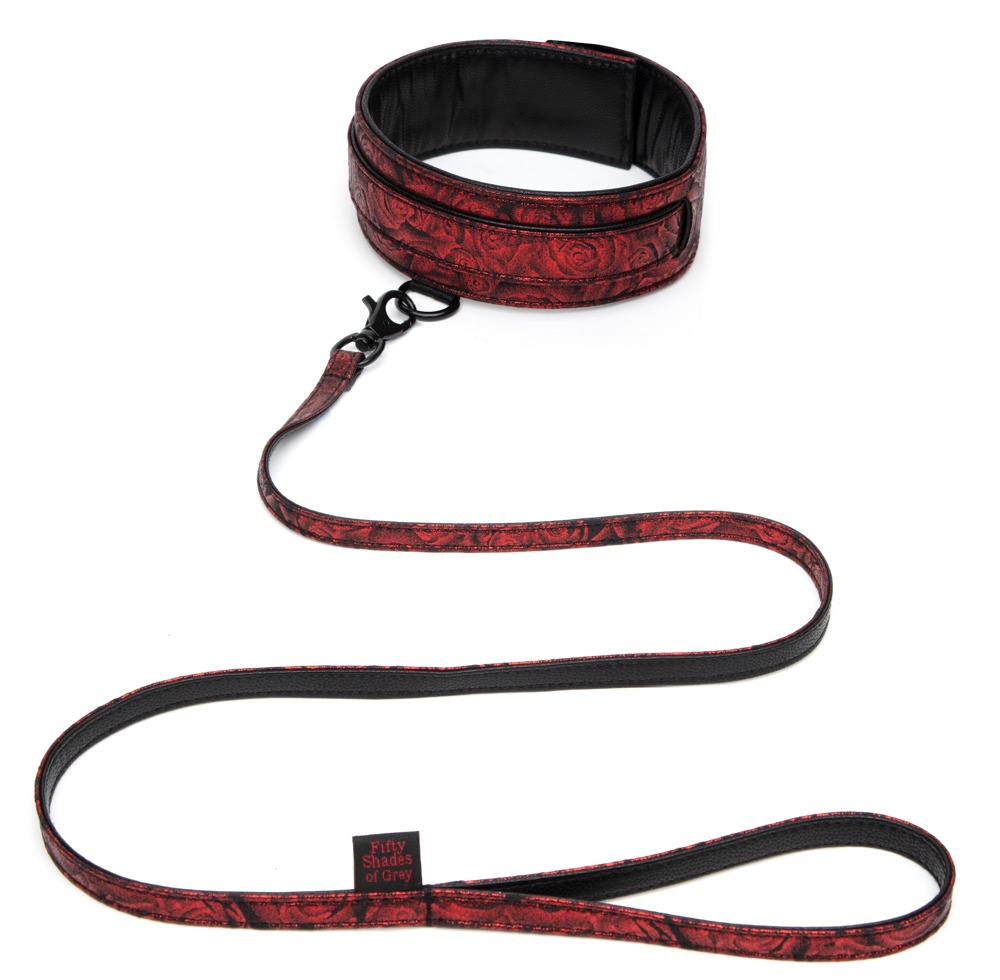 Halslænke Sweet Anticipation Collar And Lead, Justerbar fra Fifty Shades Of Grey