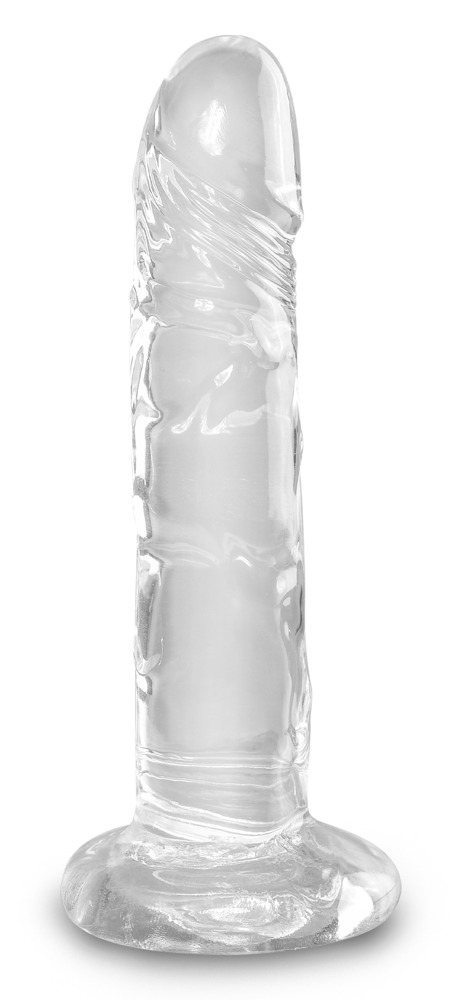 Naturdildo "6" Cock Clear" Med Sugekop fra King Cock Clear