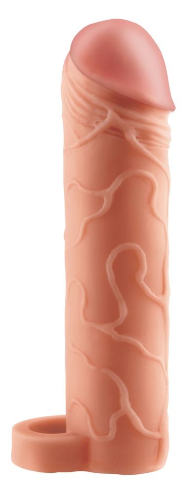 Penishylster Med Testikelring "perfect 1" Extension With Ball Strap", Forlænget Med 2,5 Cm fra Fantasy X-tensions