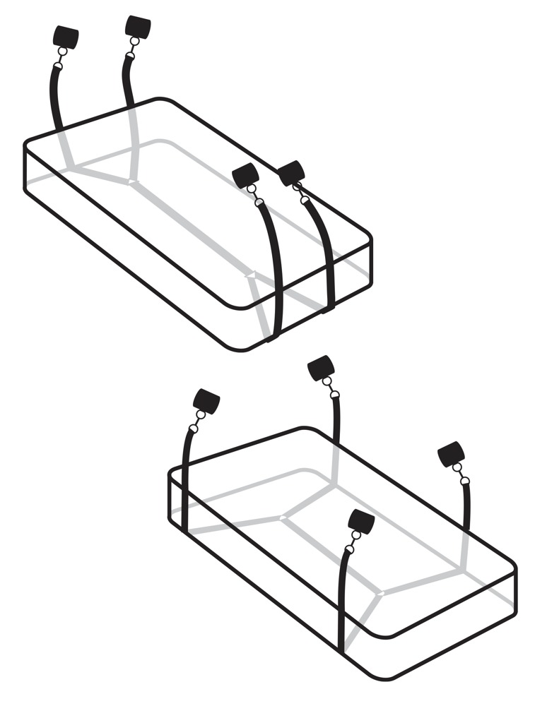 Wraparound Mattress Restraints fra Fetish Fantasy Series Limited Edition