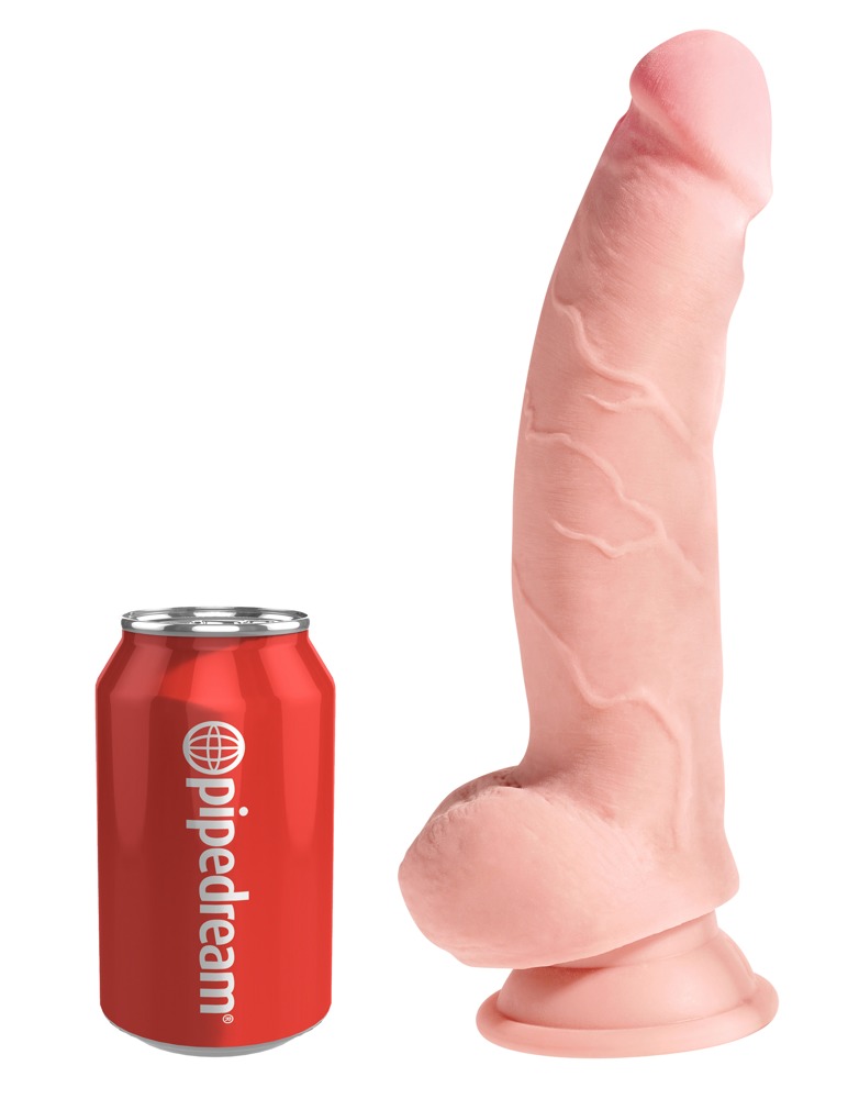 8" Triple Density Cock With Balls fra King Cock Plus