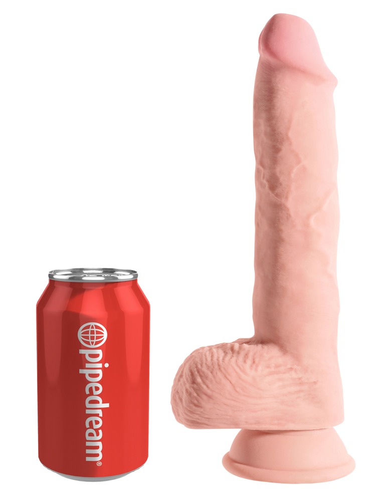 10" Triple Density Cock With Balls fra King Cock Plus