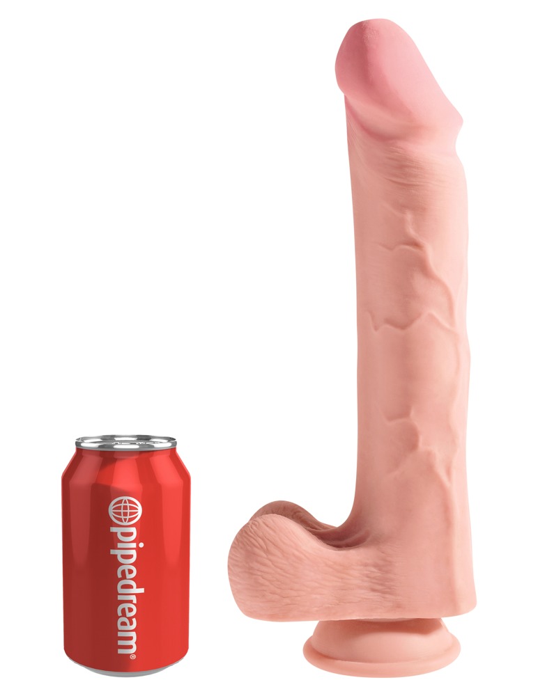 12" Triple Density Cock With Balls fra King Cock Plus