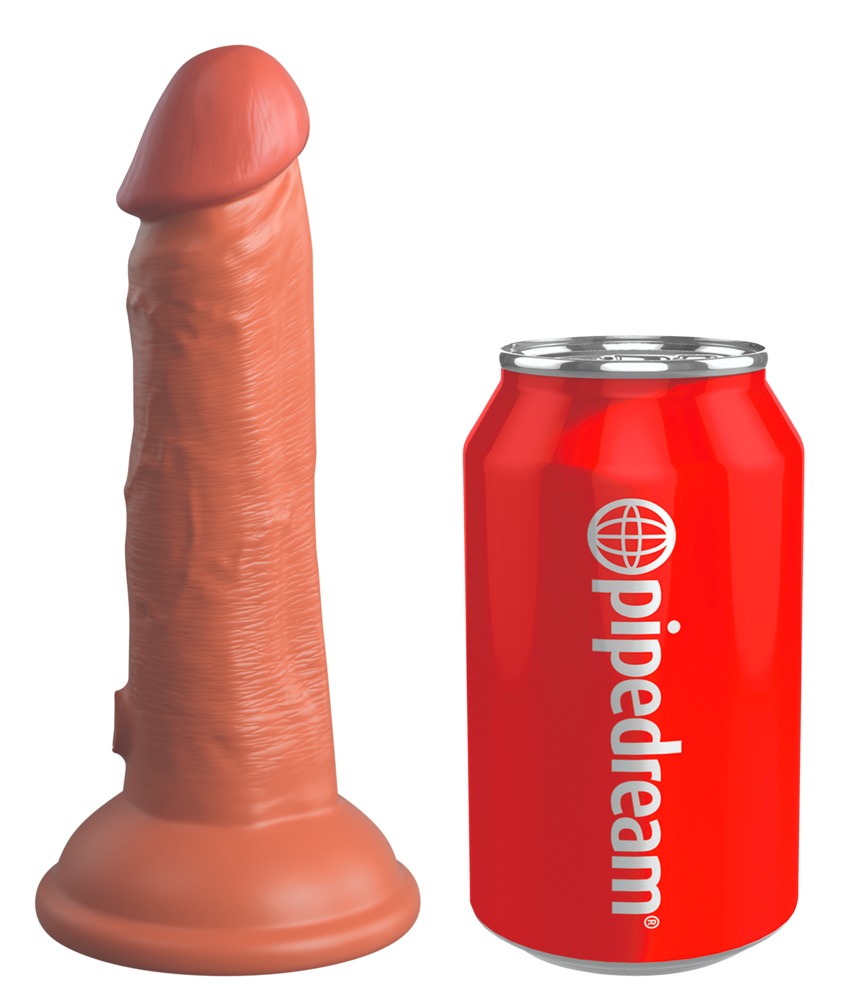 6â Dual Density Silicone Cock fra King Cock Elite
