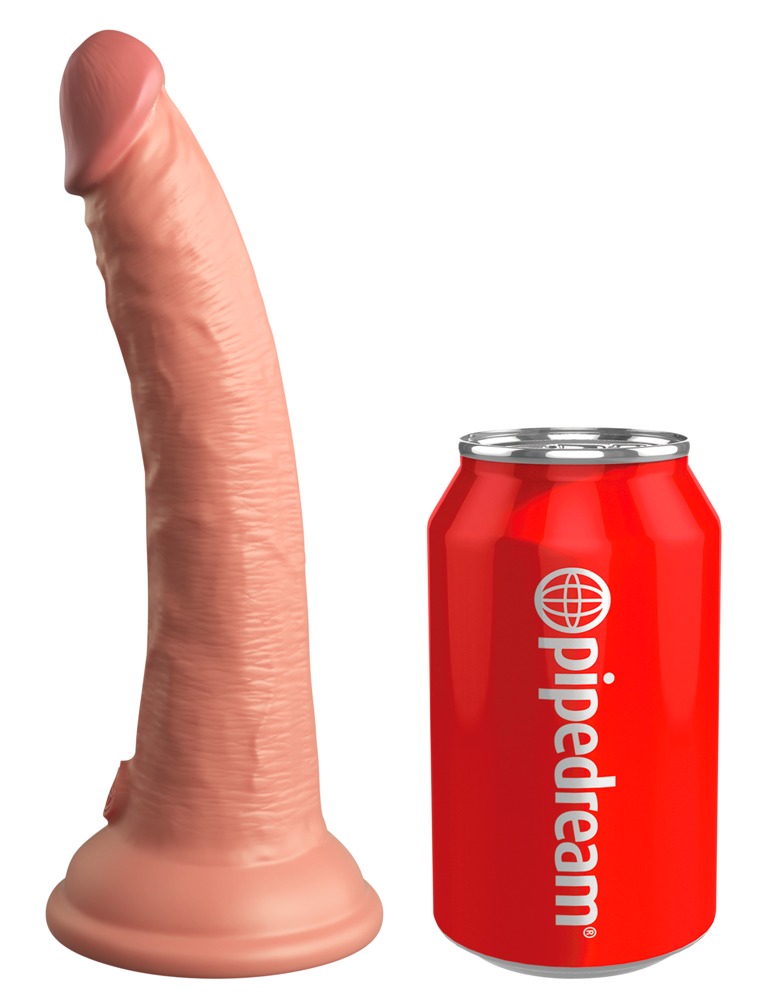 7â Dual Density Silicone Cock fra King Cock Elite