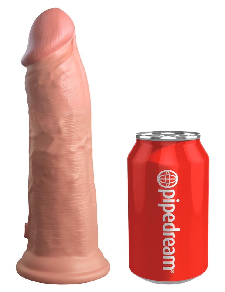 8â Silicone Cock fra King Cock Elite