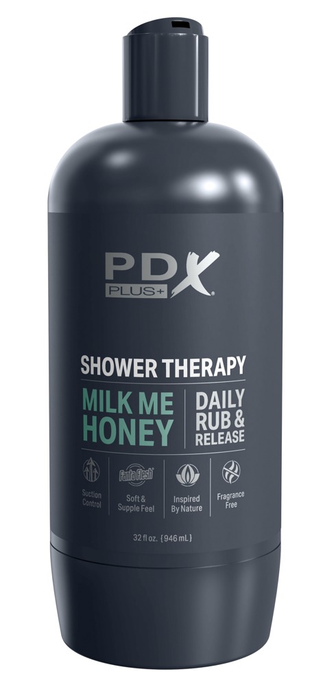 Masturbator "shower Therapy Milk Me Honey" Med Aftagelig Sugefod fra Pdx Plus