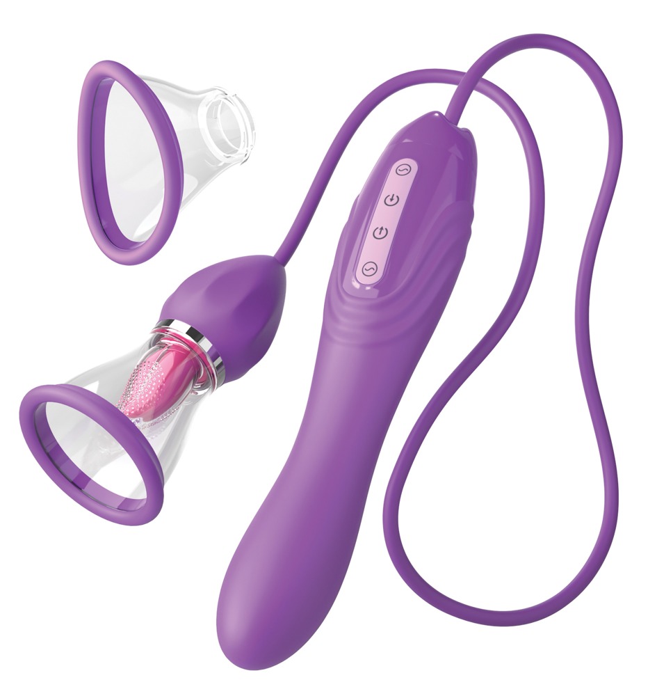Tungevibrator "her Ultimate Pleasure Max" Med Sugeskål fra Fantasy For Her