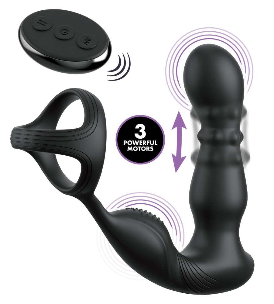 Analvibrator "ass Gasm Slide & Glide" Med Perlemassage fra Anal Fantasy Elite
