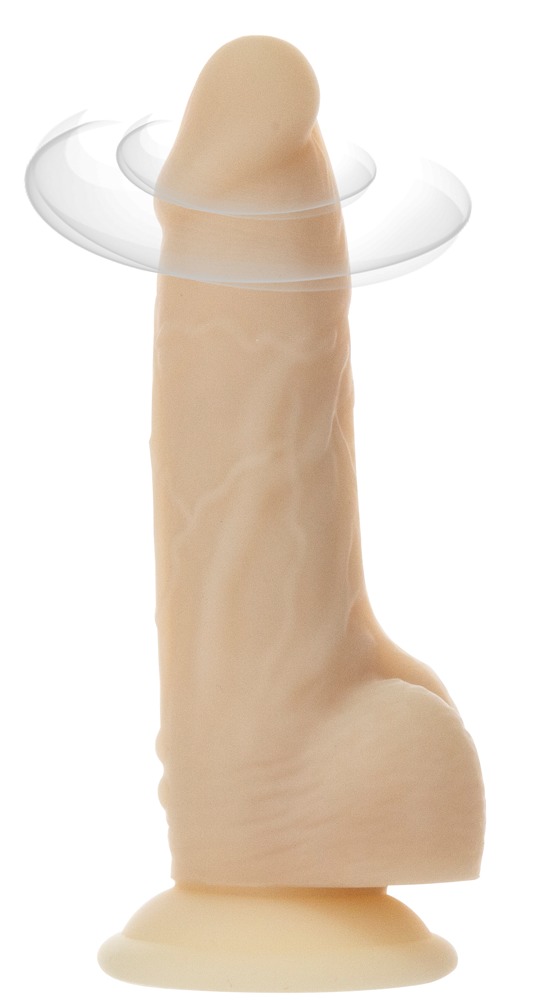 7" Roterende Og Vibrerende Naturvibrator fra Naked Addiction