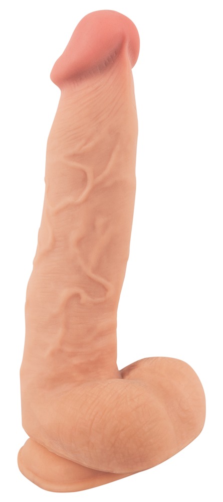 Naturdildo Dildo With Moveable Skin Med Sugekop fra Nature Skin