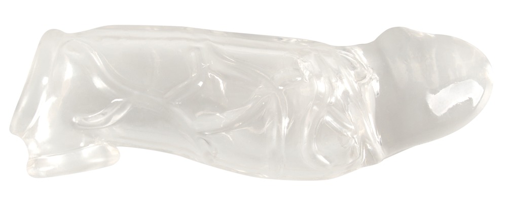 Penishylster Extension With Ball Ring Med Testikelring fra Crystal