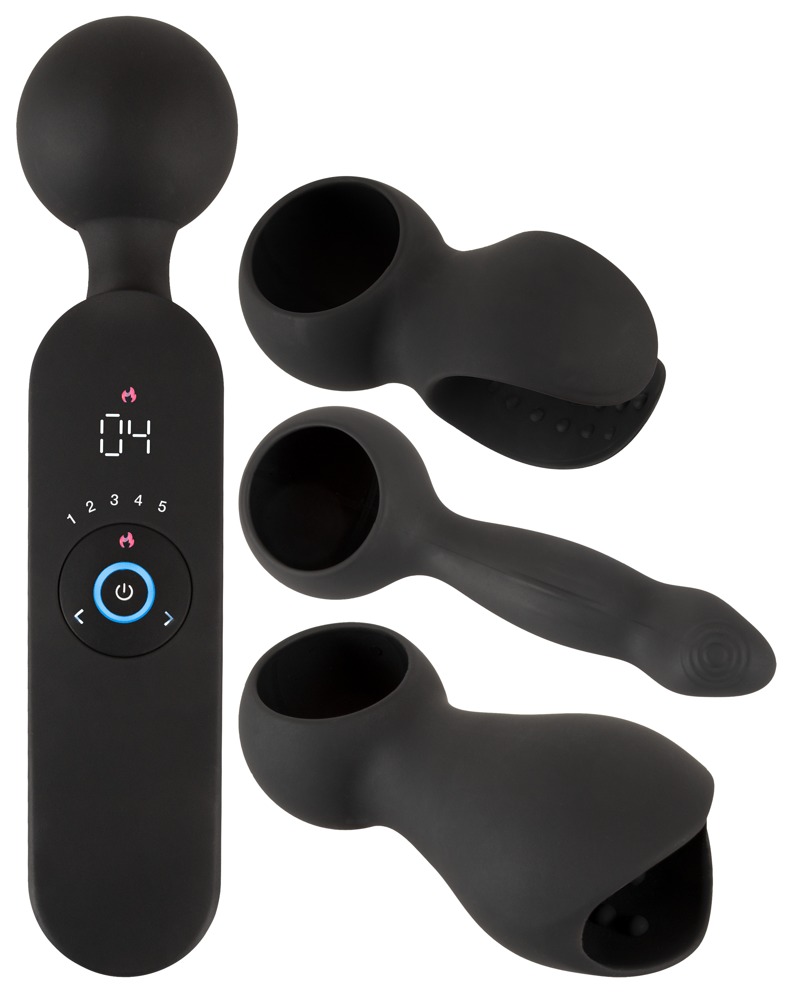 Wand Vibrator With 3 Attachments fra Couples Choice