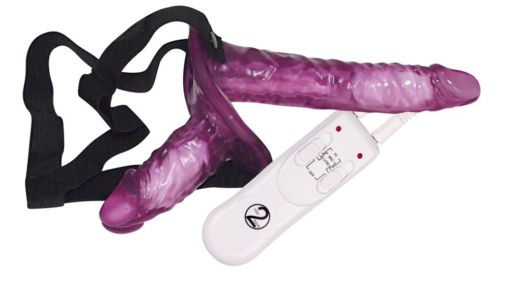 Vibrating Strap On Duo fra You2toys