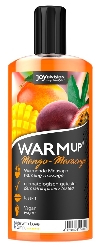Massageolie "warmup" Med Varmende Effekt fra Joydivision Präparate