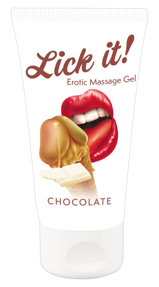 Gel Erotic Massage Gel Chocolate Med Chokolade Aroma fra Lick It!