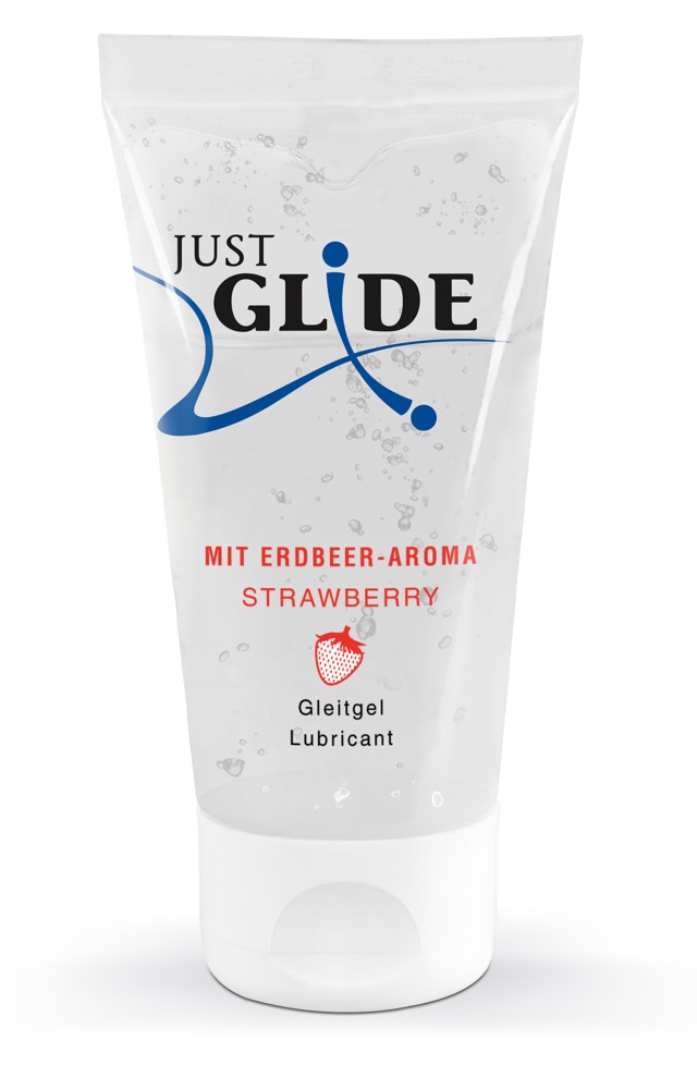 Glidecreme "strawberry" Vandbaseret, Vegansk fra Just Glide