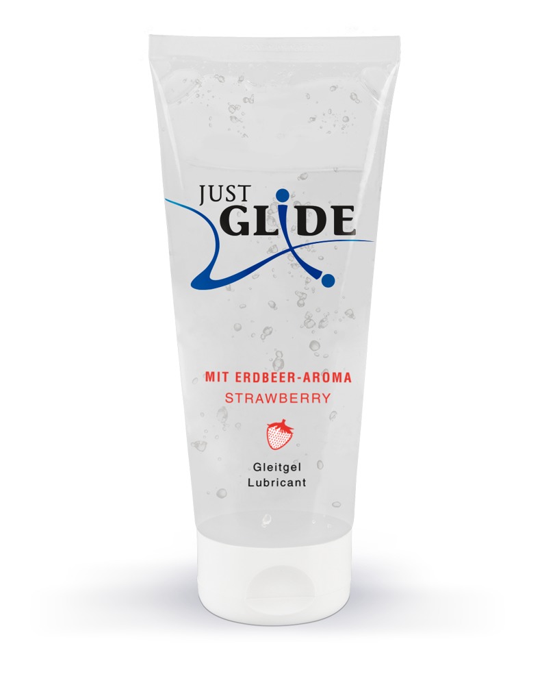 Glidecreme "strawberry" Vandbaseret, Vegansk fra Just Glide