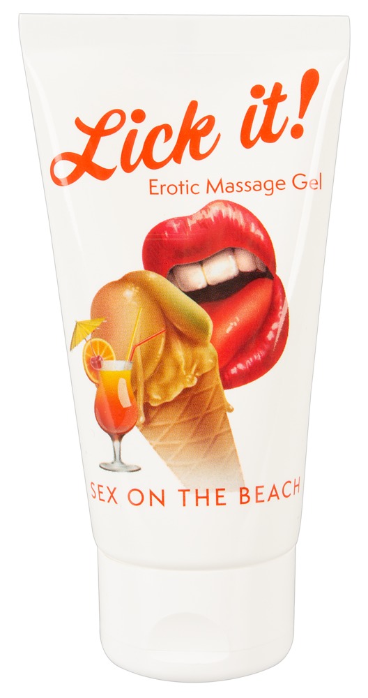Erotisk Gel " Sex On The Beach" Med Cocktailsmag fra Lick It!