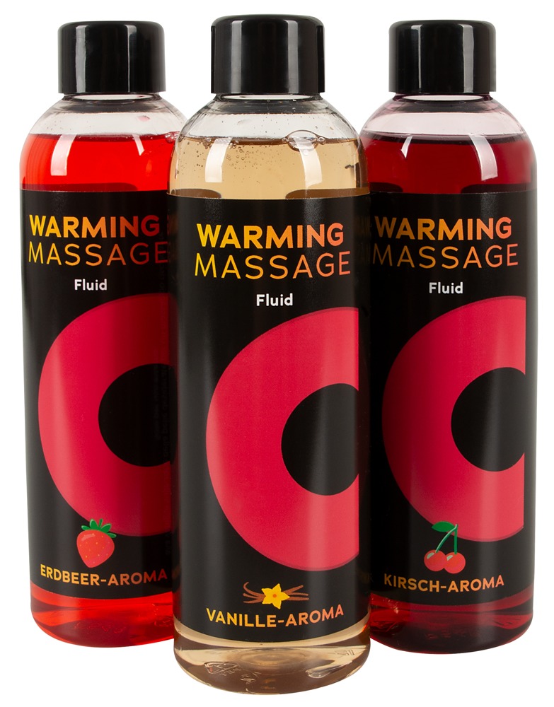 3 Delt Massage Gel Sæt "warming Massage" fra Orion