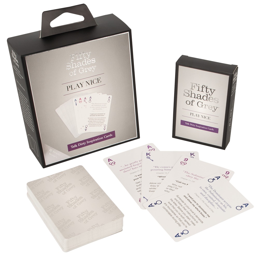 Kortspil Play Nice Talk Dirty Inspiration Cards fra Fifty Shades Of Grey