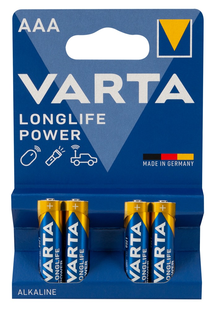 4 Stk. Batterier Aaa fra Varta