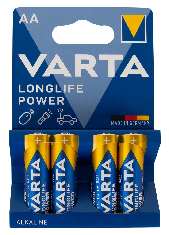 4 Stk. Batterier Aa fra Varta