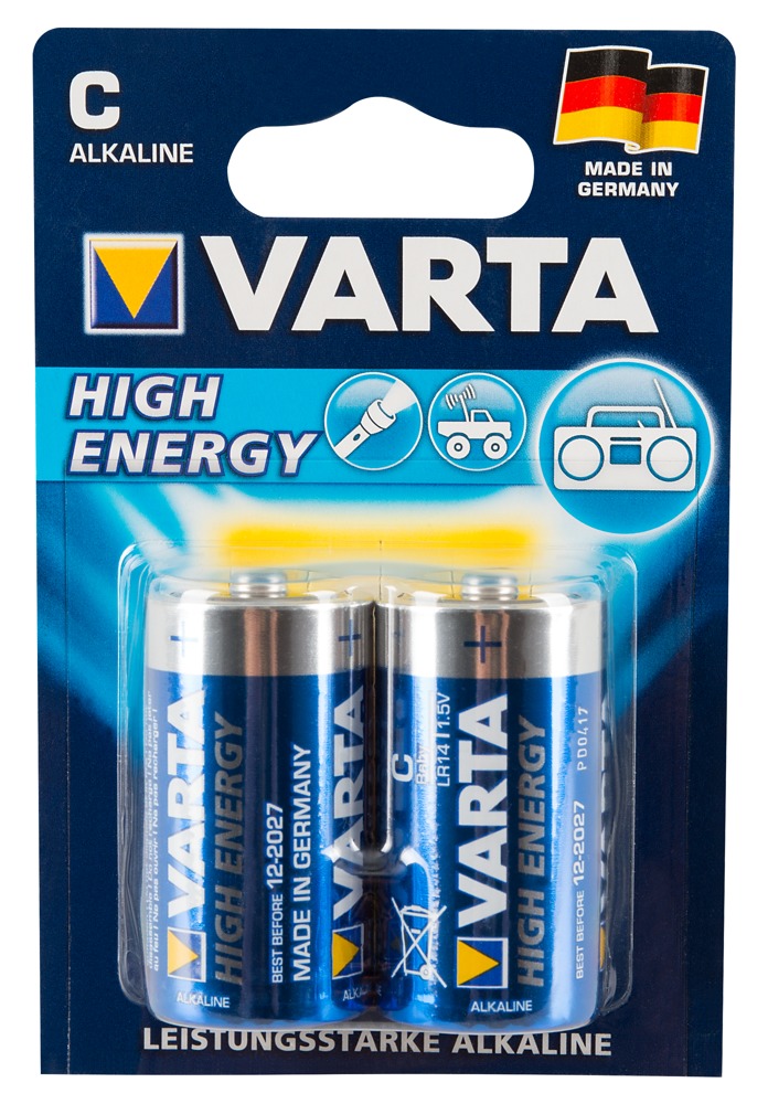 2 Stk.   Batterier C fra Varta