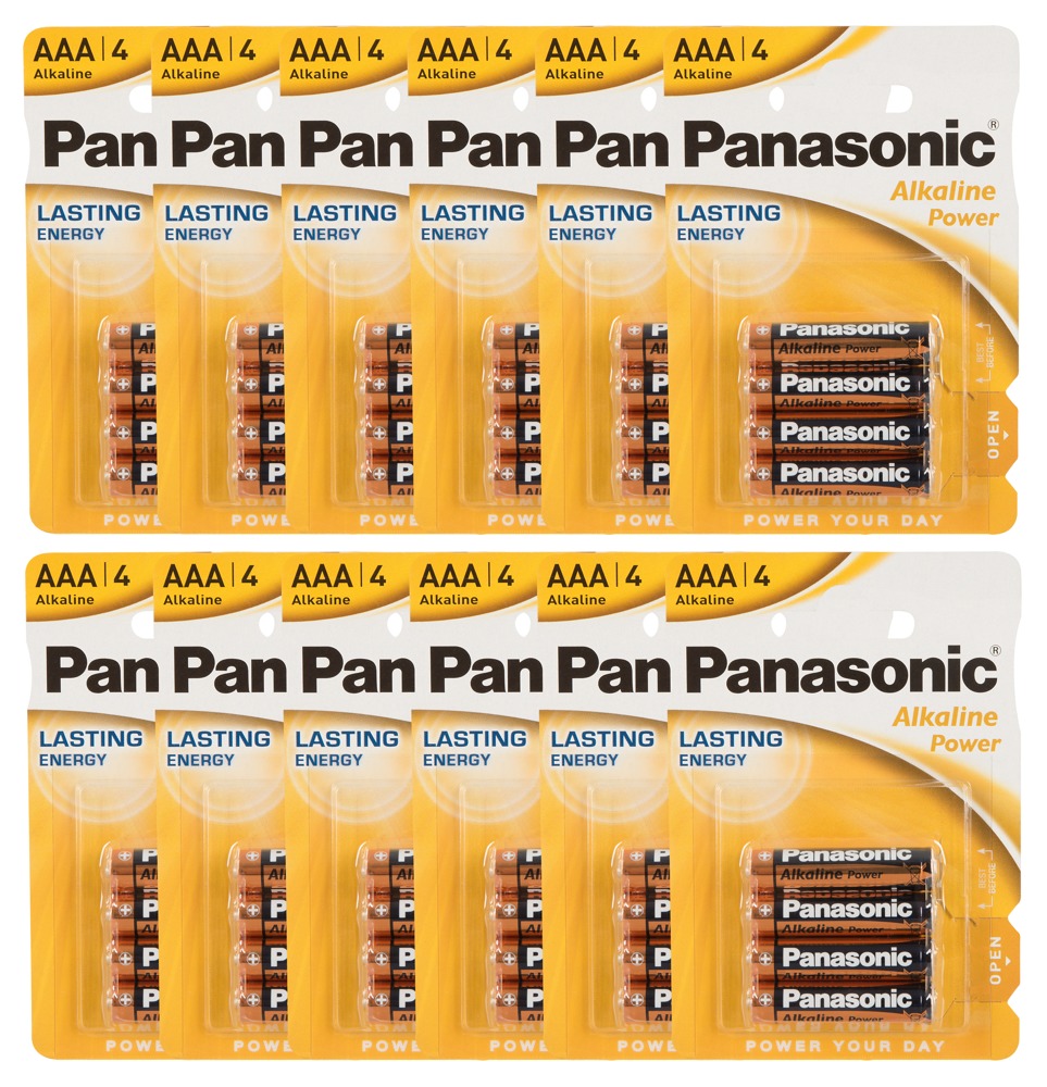 12 X 4er Batteri Aaa fra Panasonic