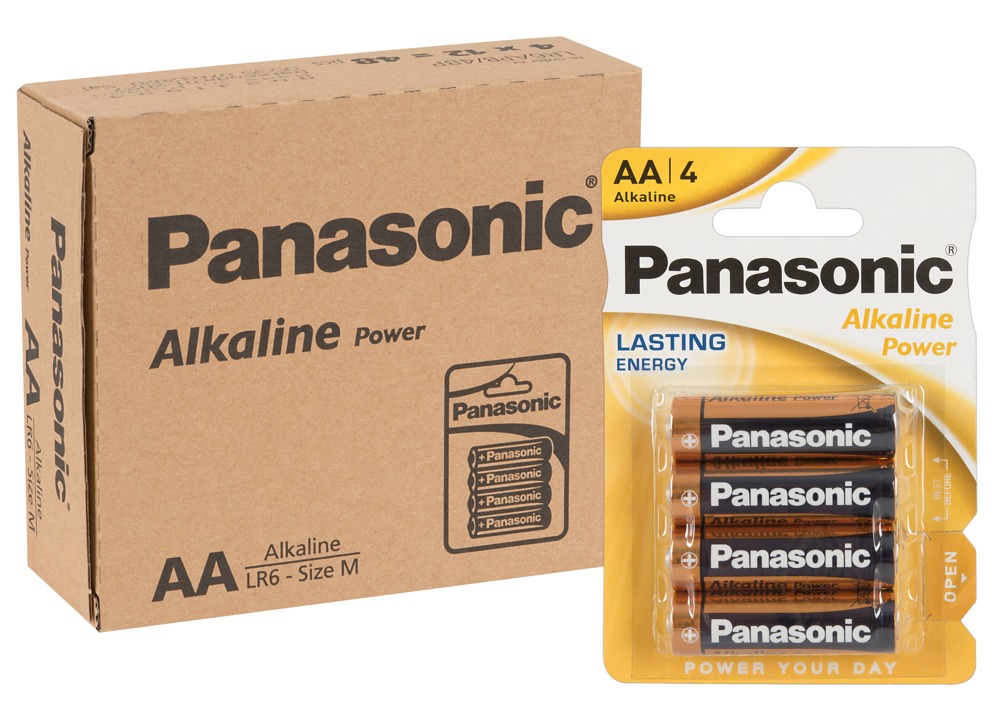 12 X 4er Batteri Aa fra Panasonic