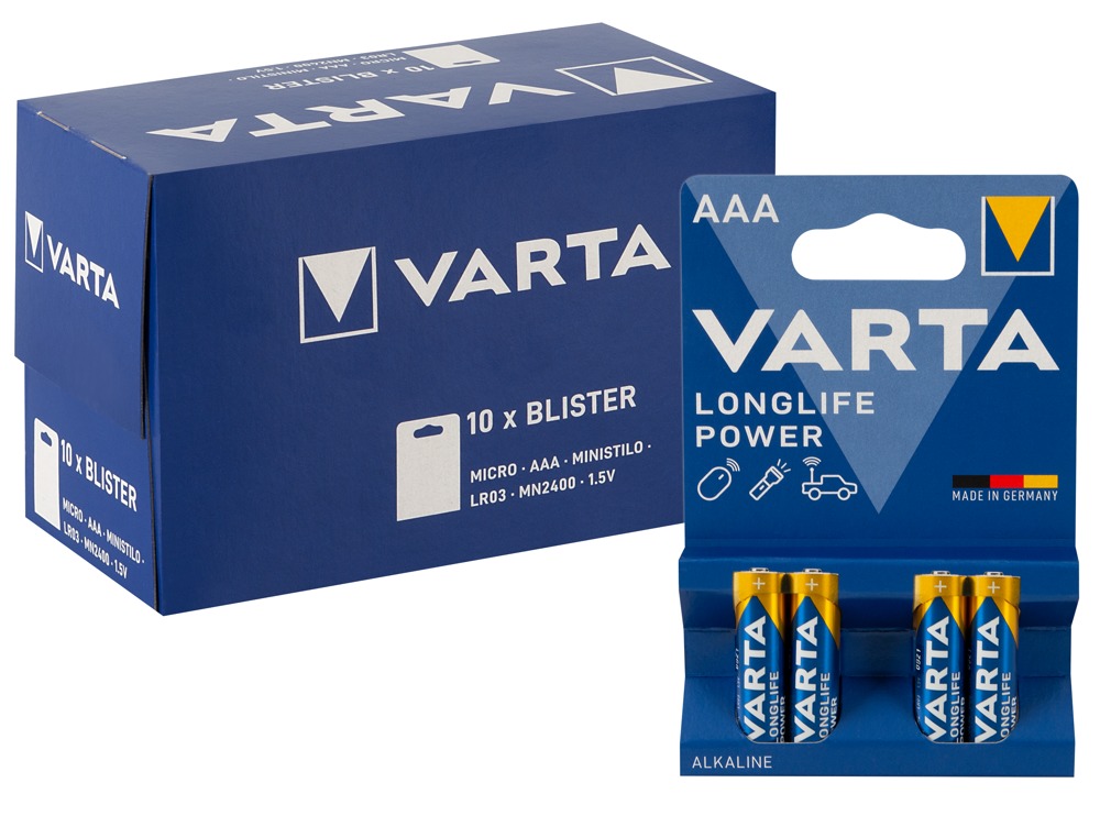 Batteri Aaa 10x4er fra Varta