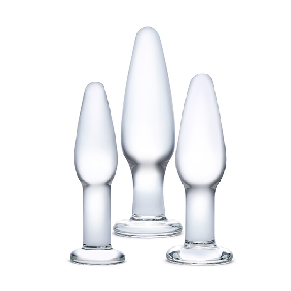 Analplugs I Glas I 3 Størrelser