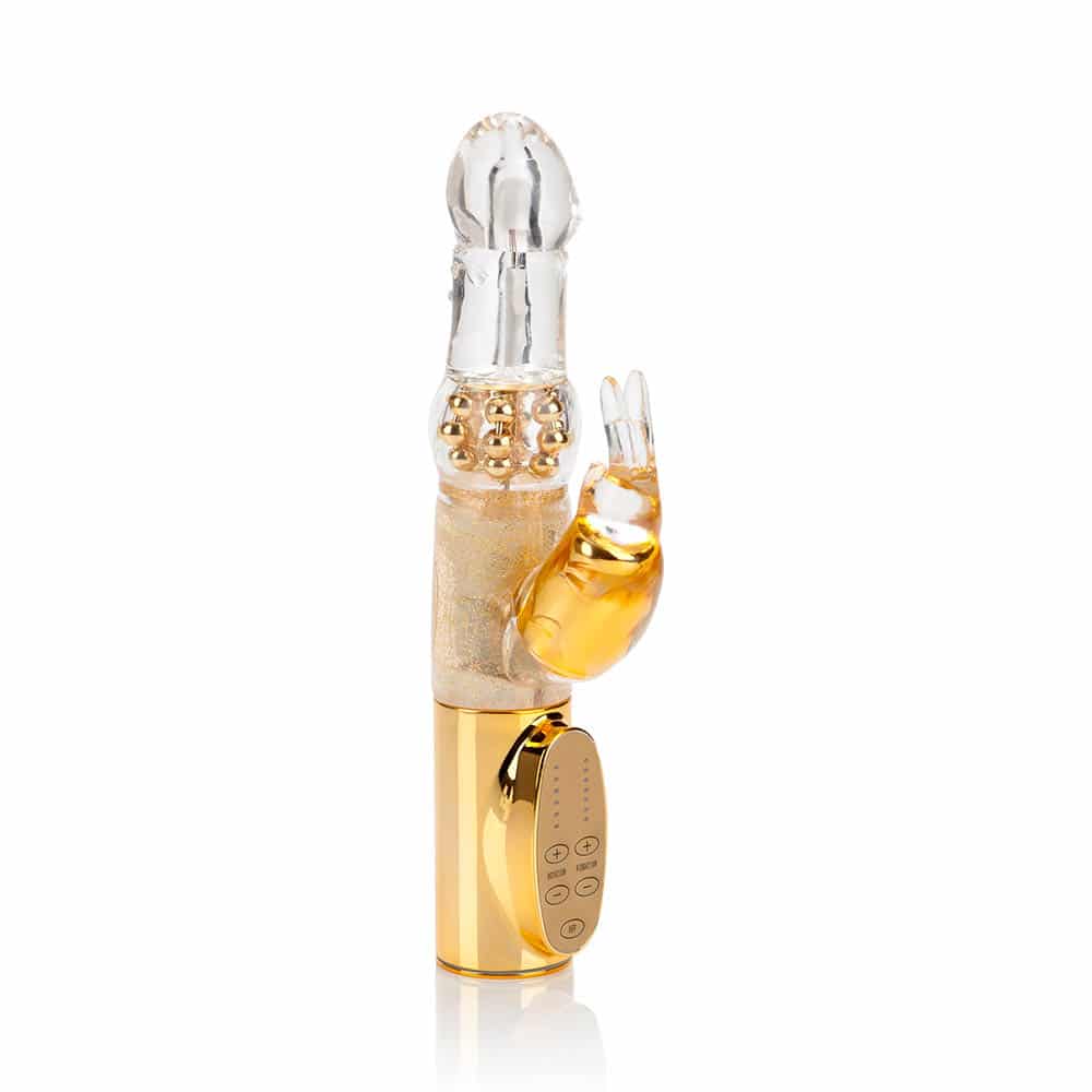 Jack Rabbit Premium Silikone Rabbit Guld fra Calexotics