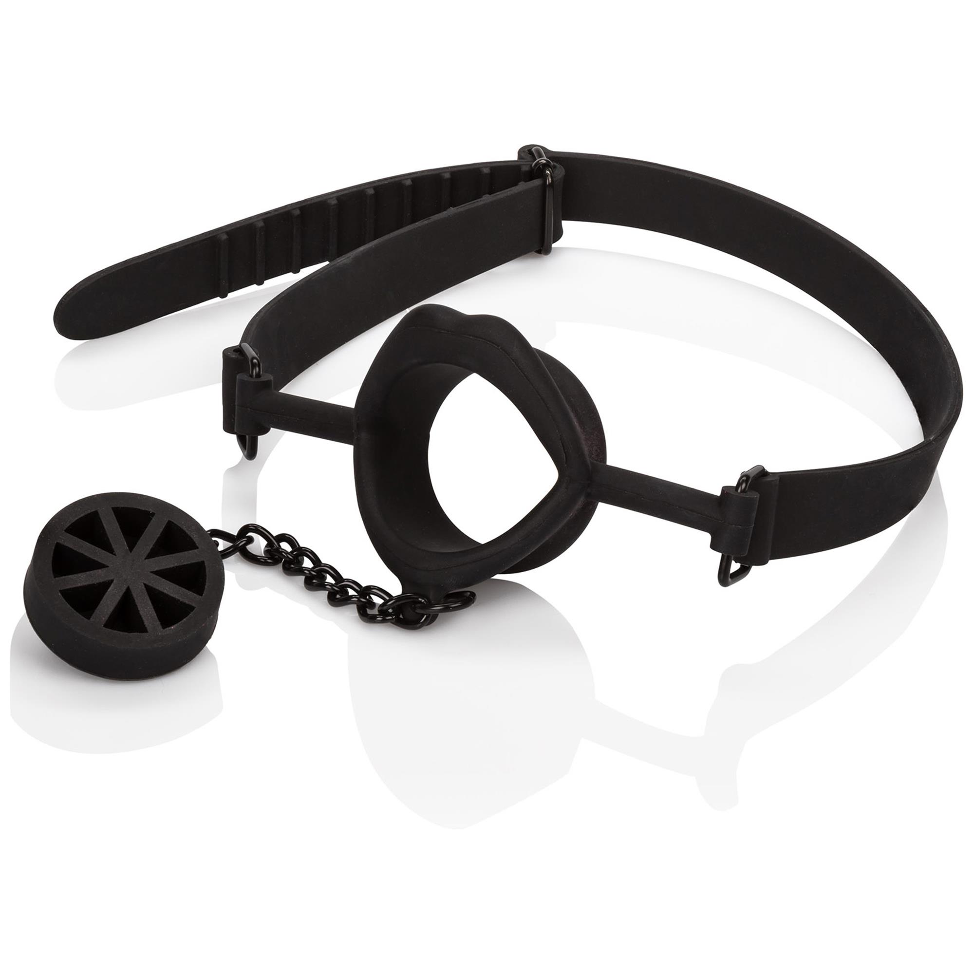 Scandal Silicone Stopper Gag Black fra California Exotic Novelties