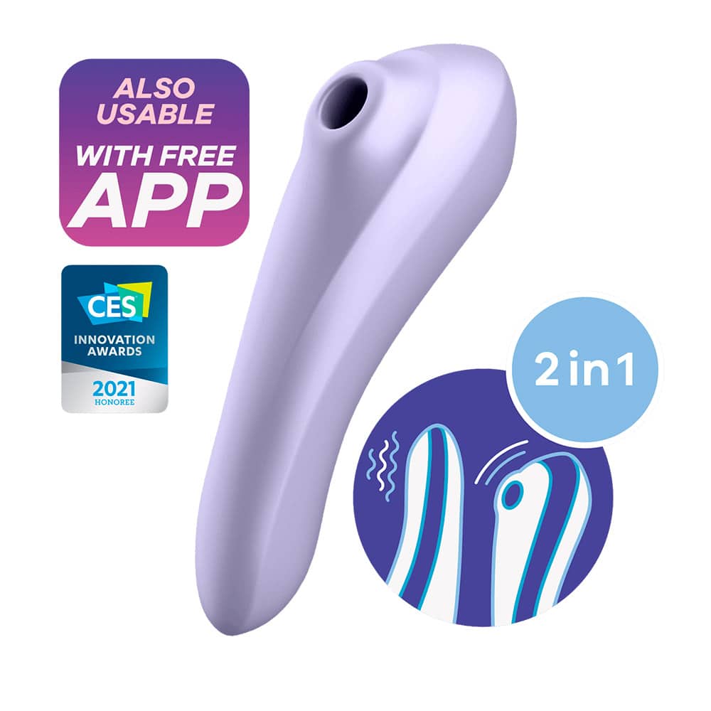Dual Pleasure Klitoris Stimulator Og G Punkt Vibrator Violet fra Satisfyer