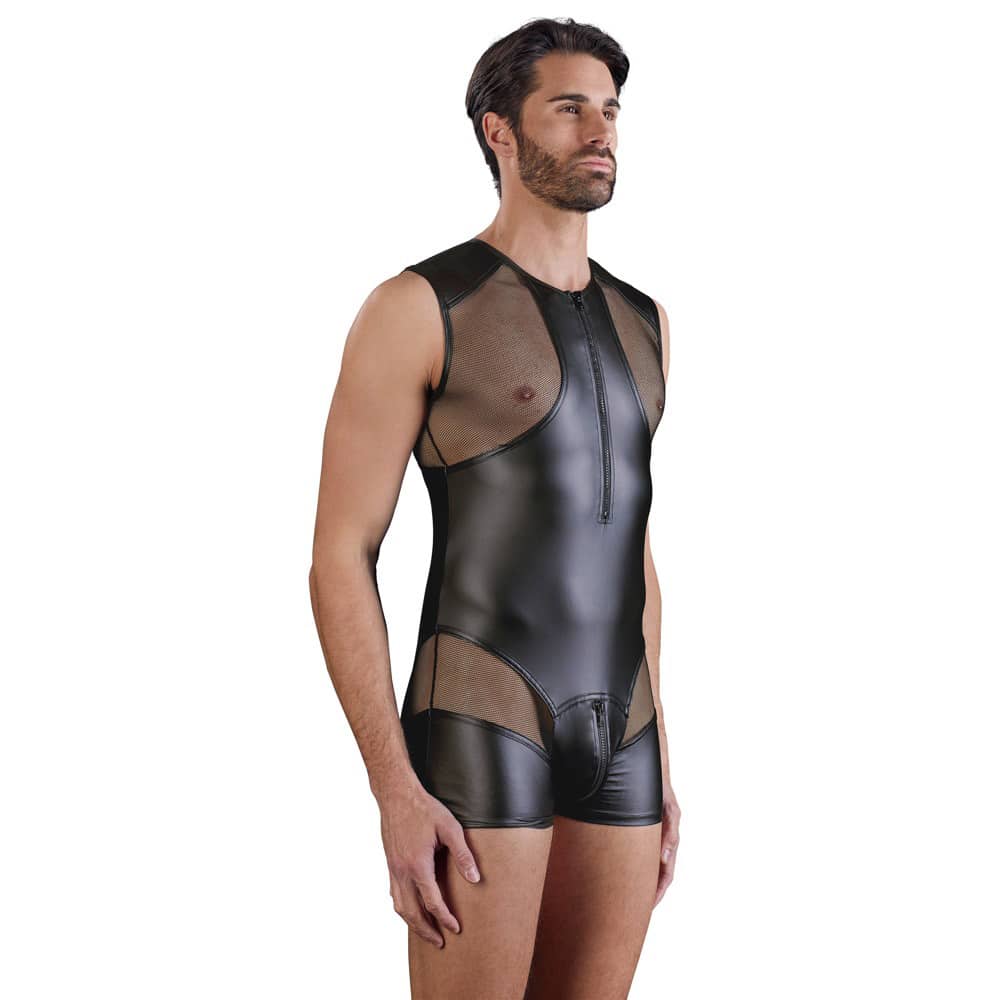 Sort Jumpsuit Til Mænd I Mat Look S fra Nek