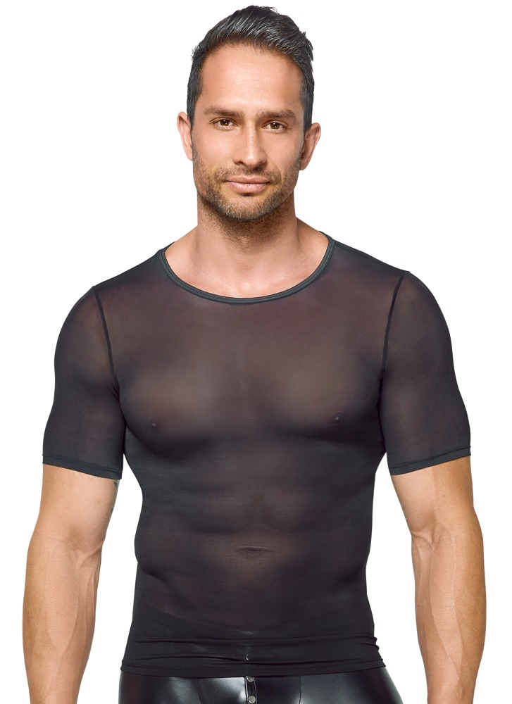 Mesh Skjorte Med Korte Arme fra Finesse Homme