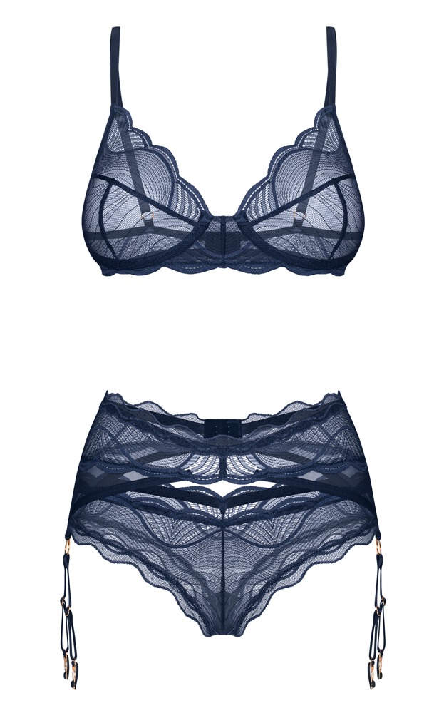 3 Delt Sæt "nightly Blue" fra Obsessive