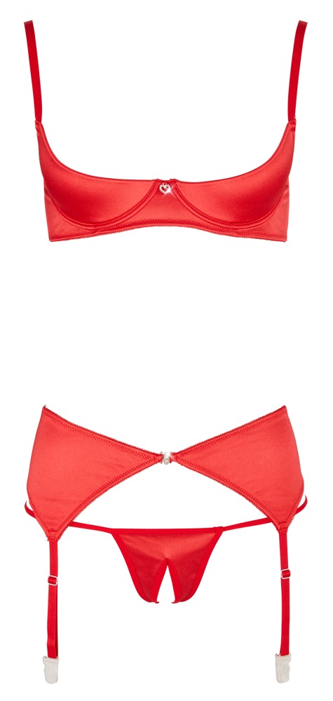3 Delt Løfteset Ouvert fra Cottelli Lingerie