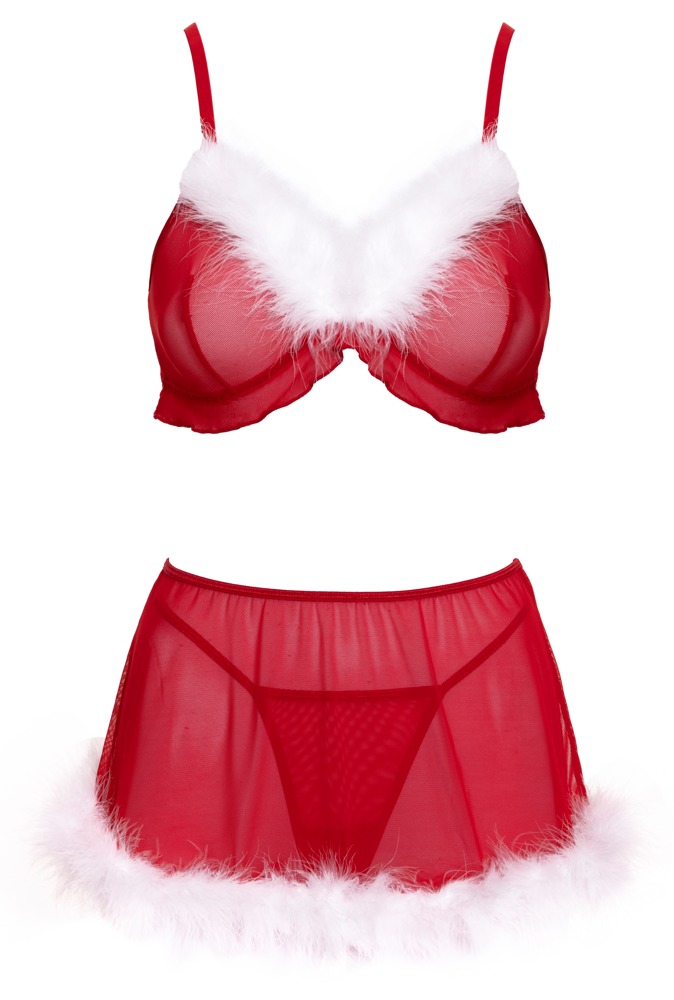 3 Delt Lingeri Sæt "x Mas" fra Cottelli Lingerie