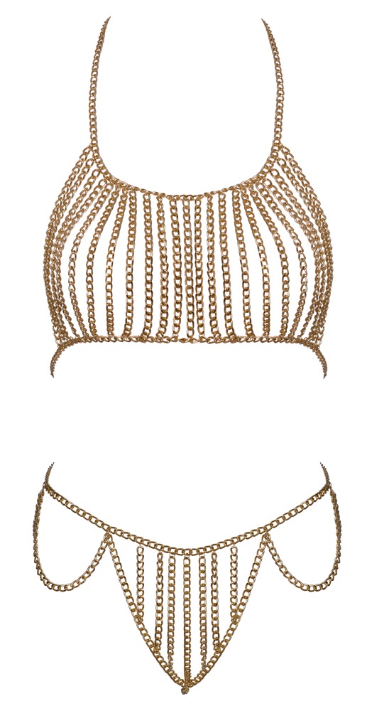 Kædebikini, Multijusterbar fra Cottelli Accessoires